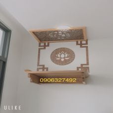 Kích thước bàn thờ chung cư treo tường chuẩn theo lỗ ban