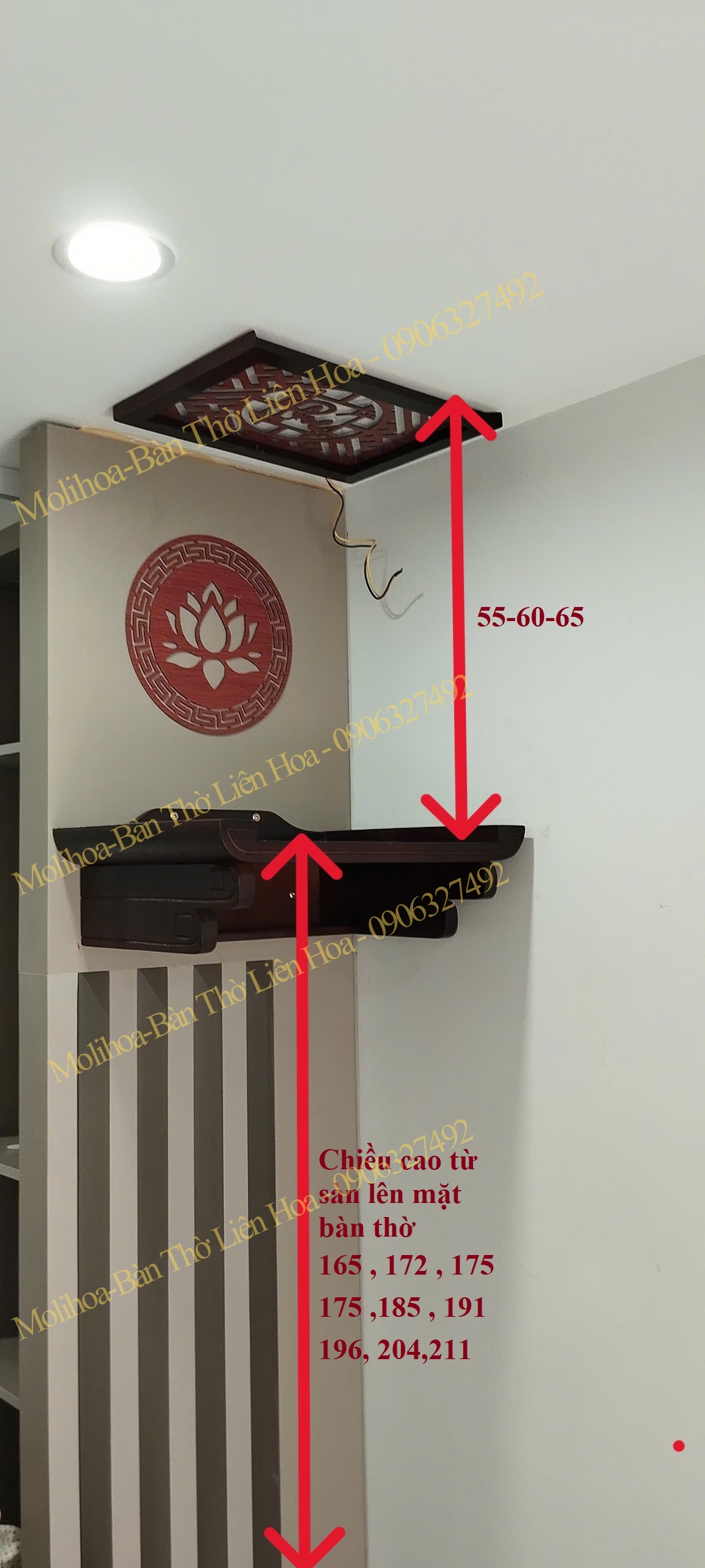 Bàn thờ treo tường sóc trăng