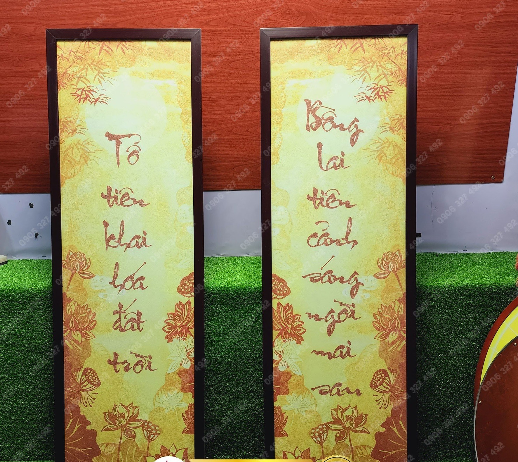 Bàn giao đèn hào quang thắp sáng trang thờ ở Hóc Môn