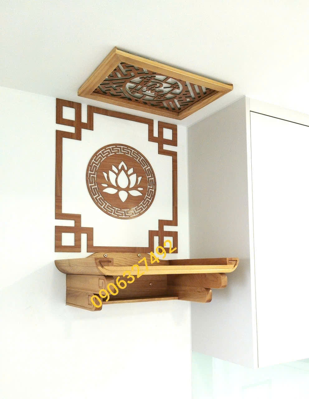 bàn thờ phật bà quan âm treo tường tphcm