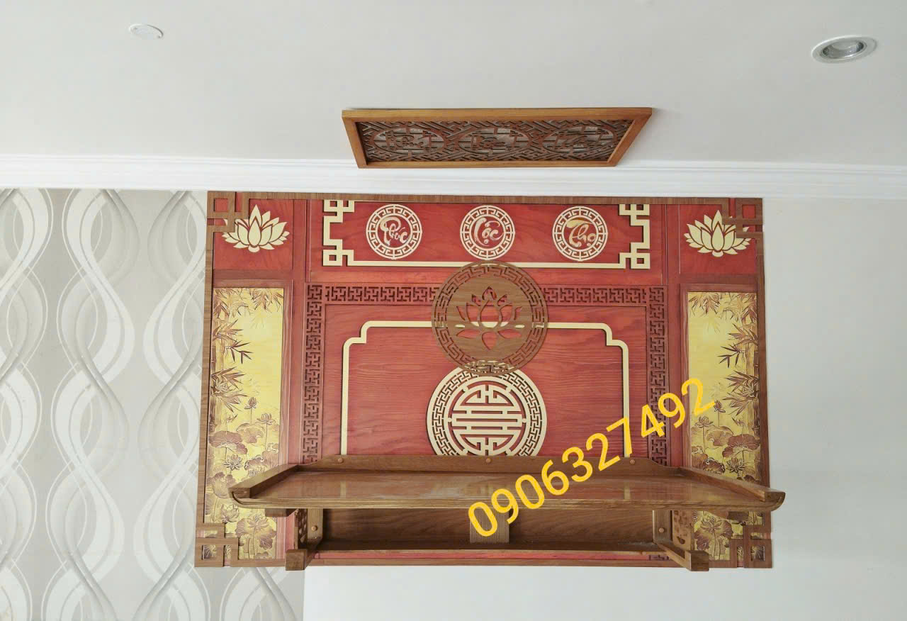  Bàn thờ 1m07 treo tường 