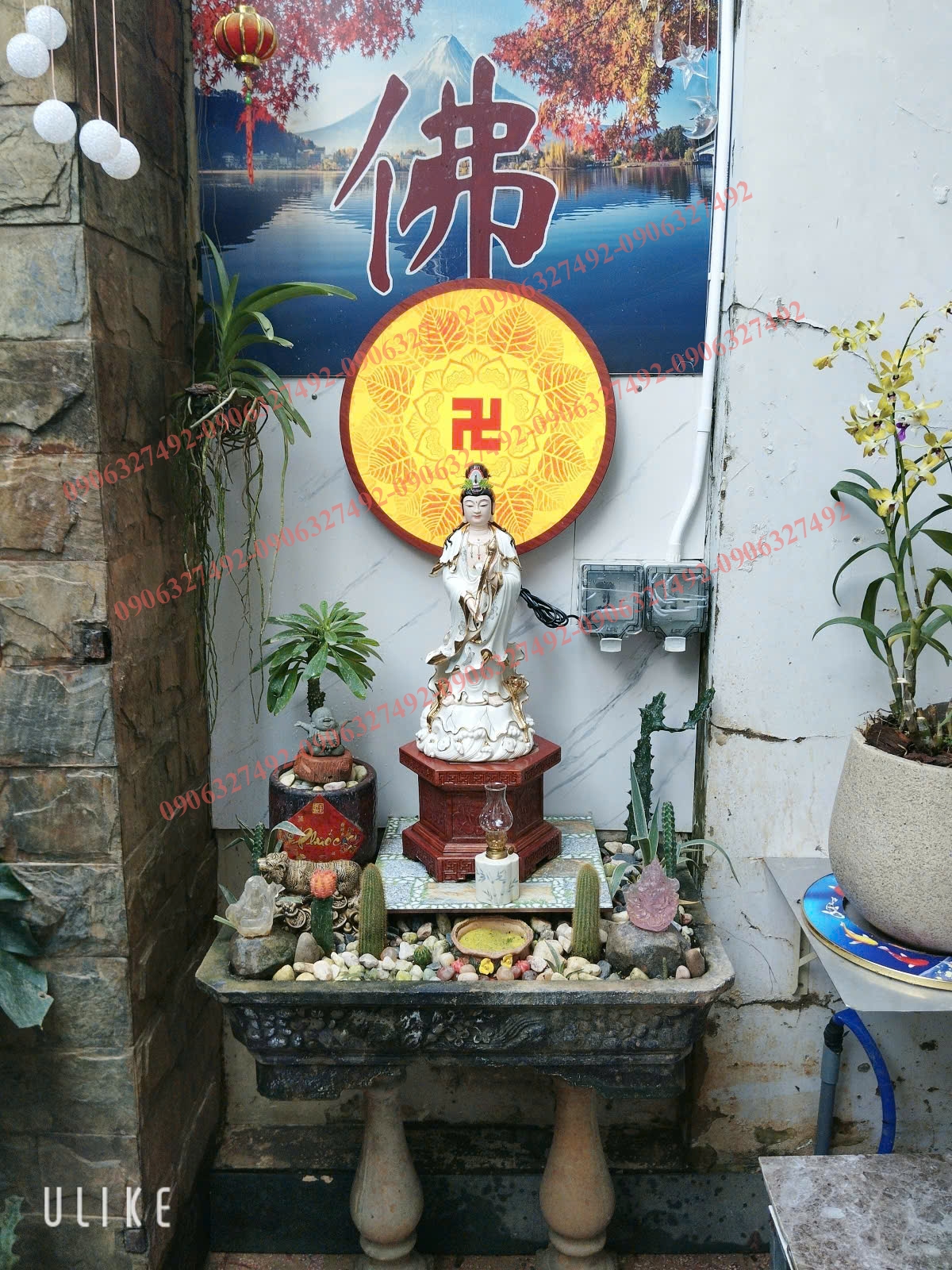 Đèn hào quang trúc chỉ